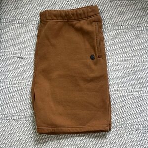 Men’s Carhartt Brown Fleece Work Shorts with Side Pocket